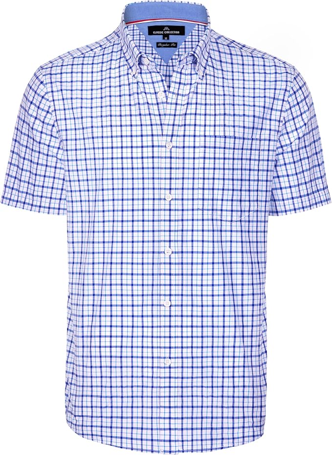 Navy Red Small Plaid