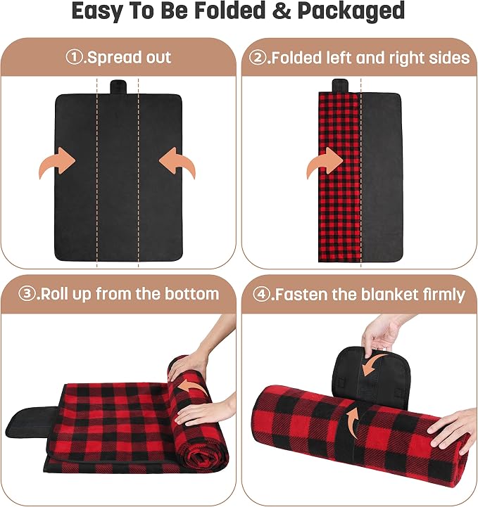 Red Plaid - No Sherpa (Fleece Only)