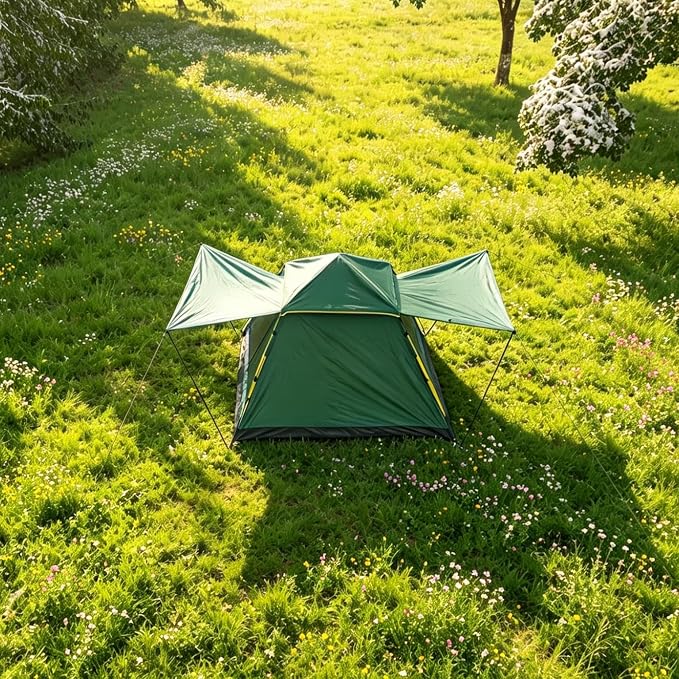 Square Roof Tent | Green | 4 Person