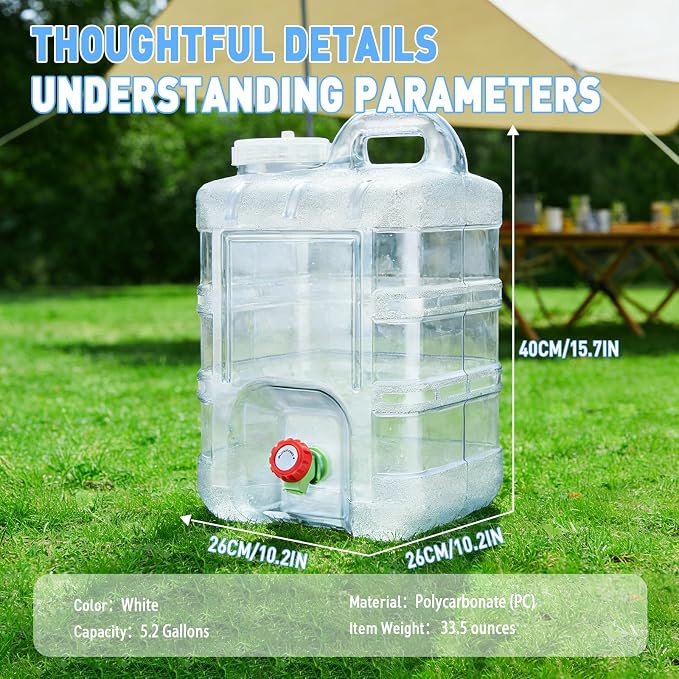 5.2 Gallon - Clear