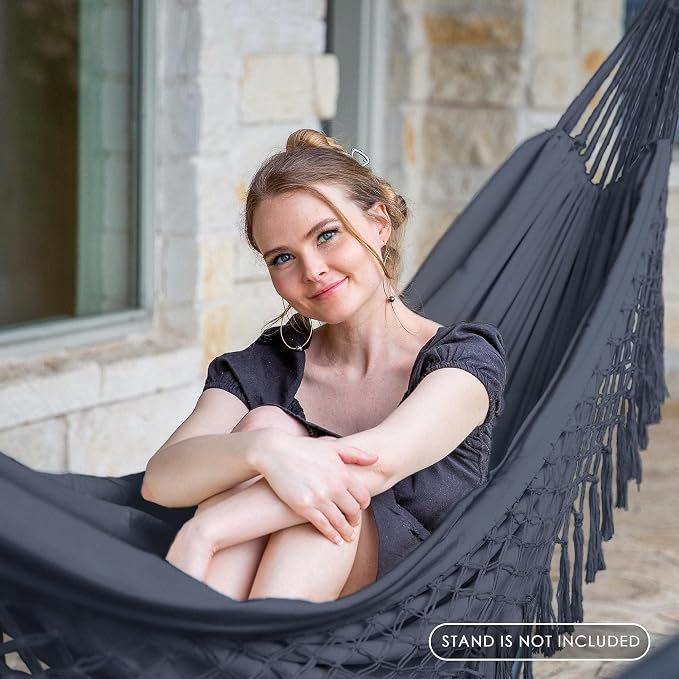 Dark Gray With Tassels