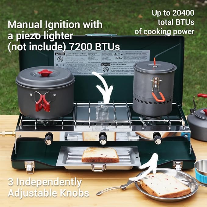 Green-3 burner-20400BTU