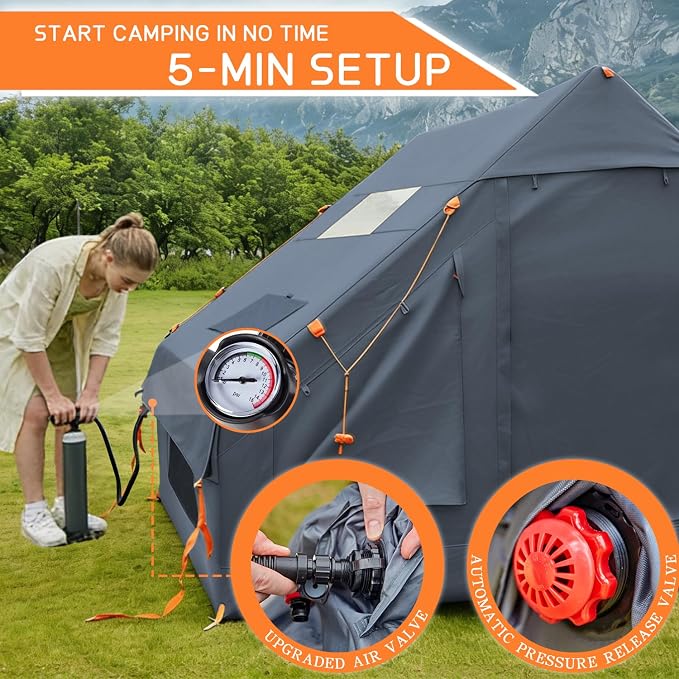 New Update 4-6 Person Skylight and Stove Jack/Grey