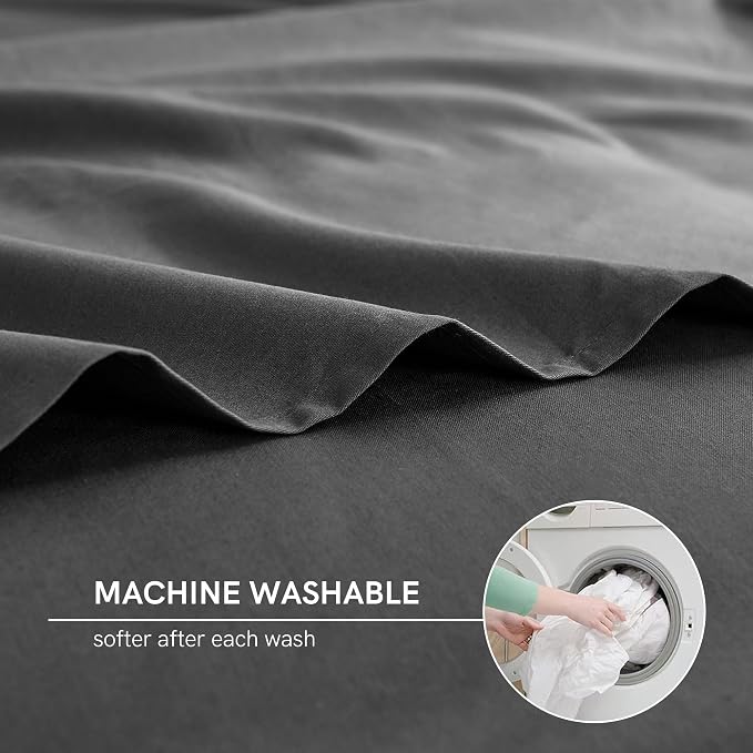 Cotton Removable Cover Dark Grey