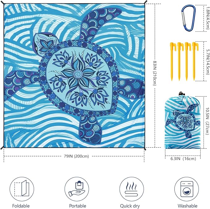 Blue Sea Turtle - Line Base