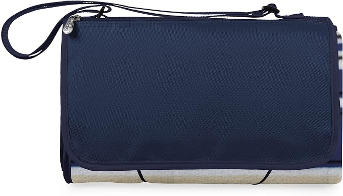 Blue Stripe Pattern With Navy Flap