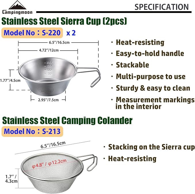 2pcs Cup + 1pc Colander