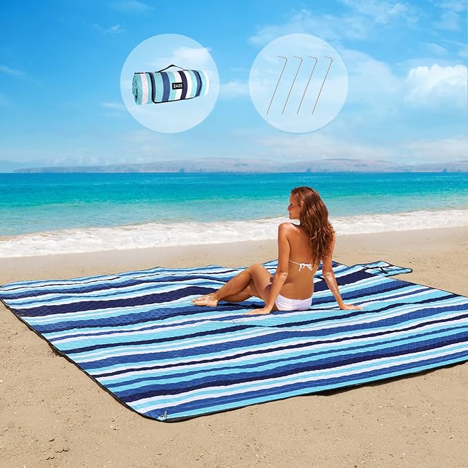 Blue White Stripe With Stakes