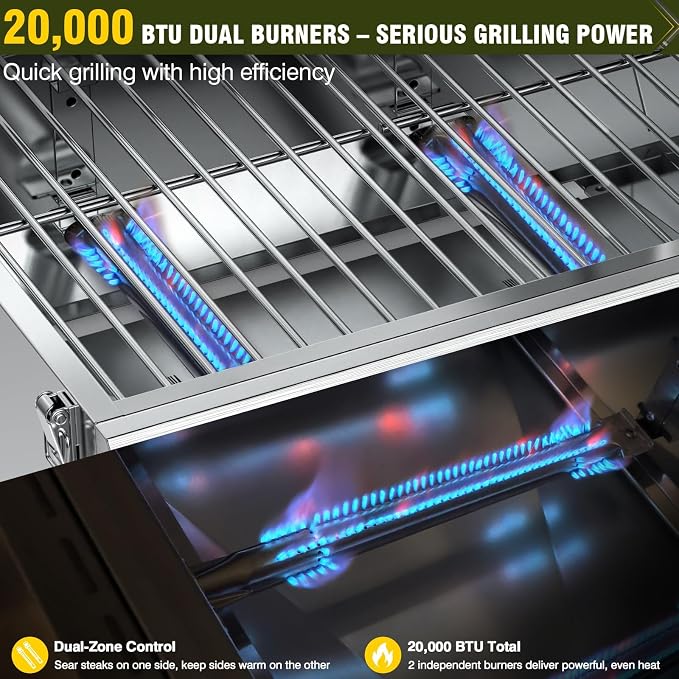 2 burner with Dual Connections&Boat Ship