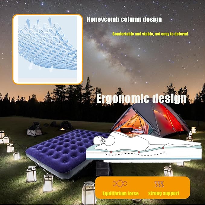 Queen Size Blue Black