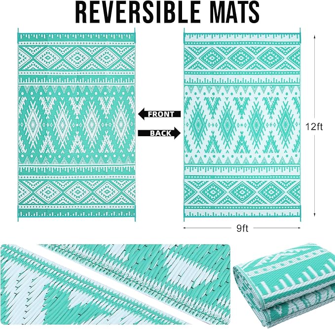 Turquoise & White
