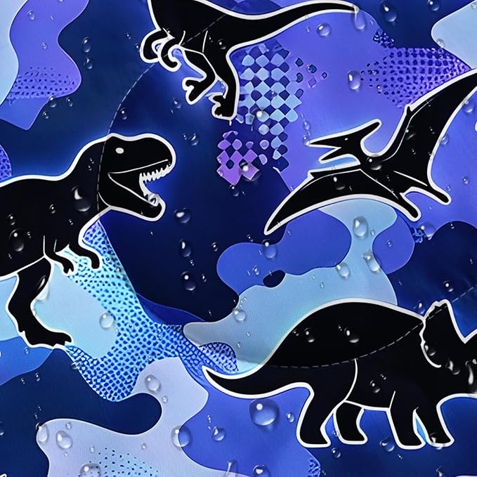 Blue Camo Dinosaur
