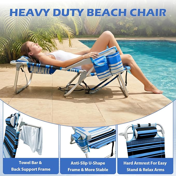 2 Pack Coastal Blue Stripe