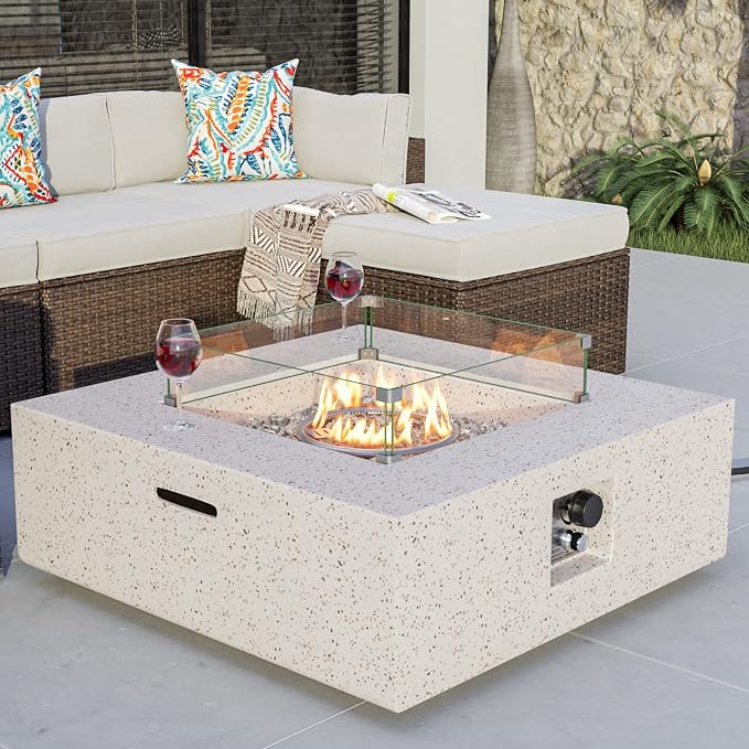Terrazzo White+Gray Glass