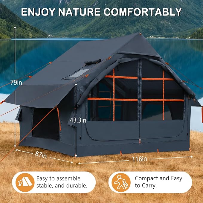 4-6 Person Skylight and Stove Jack/Grey