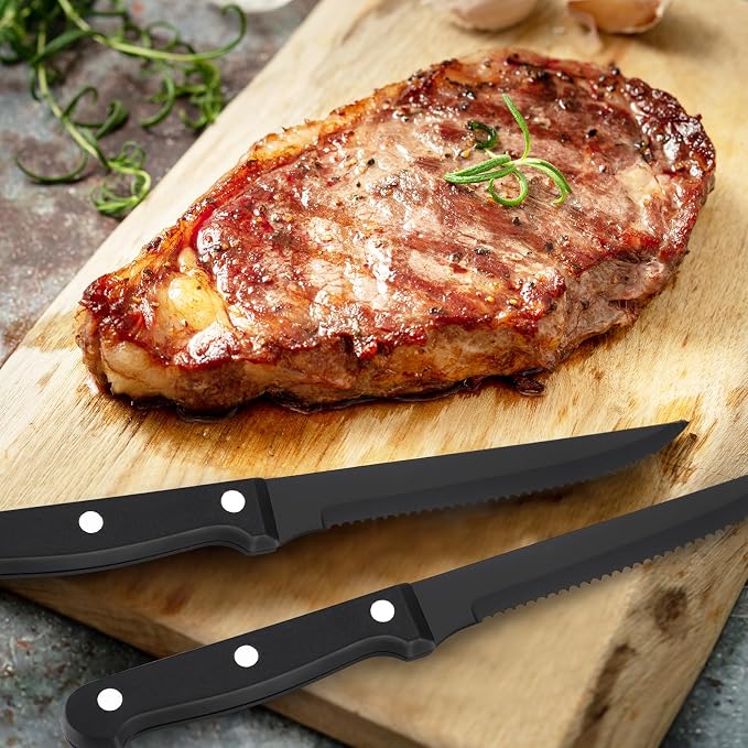 JB-Steak Knife-8Pc-Black