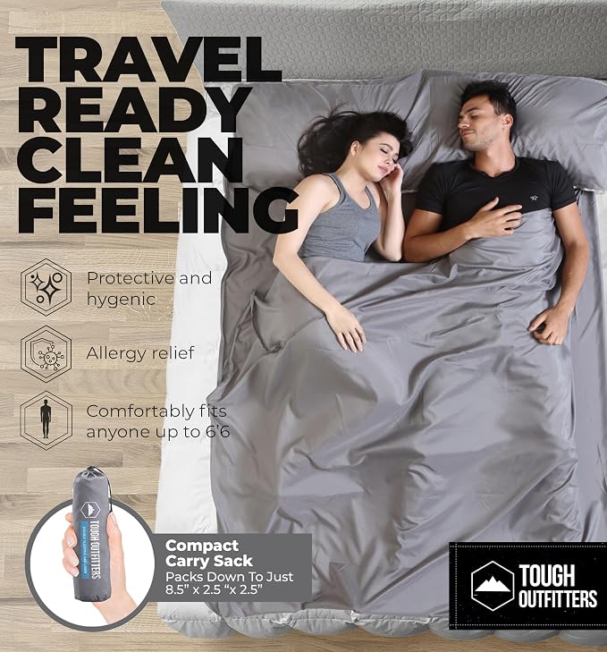 Double (Fits 2 People) - Gray with Zipper