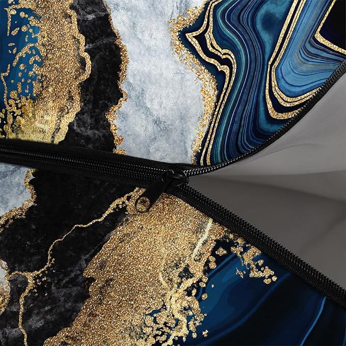 Blue Gold Marble