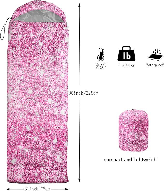 Pink Glitter Star