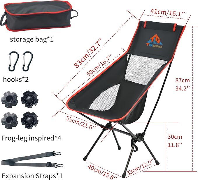 High Backrest, Black and Red