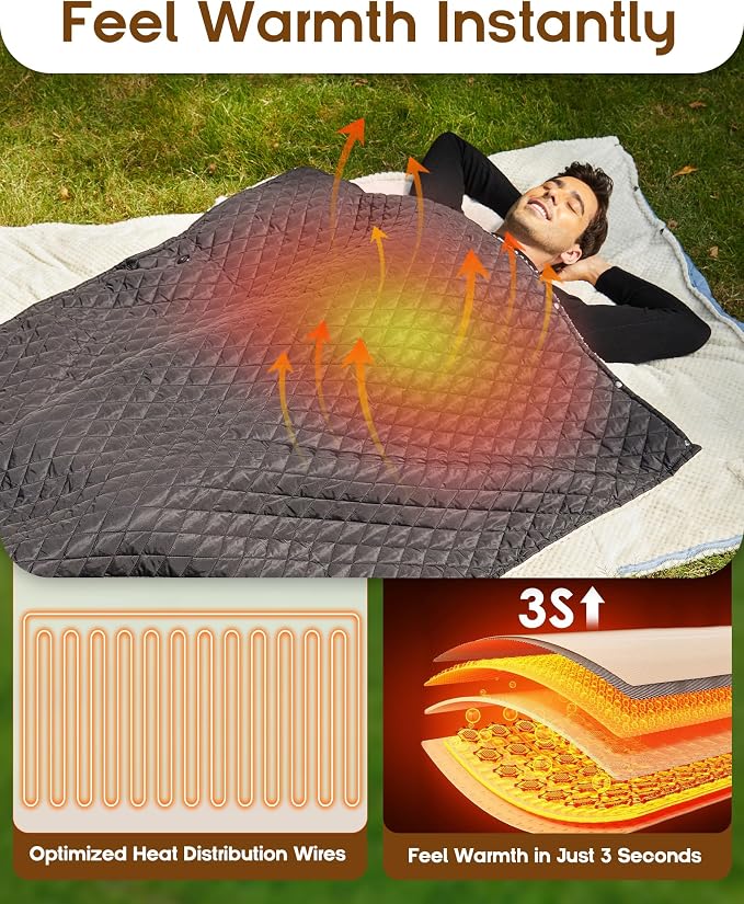 Heated Blanket (Black)