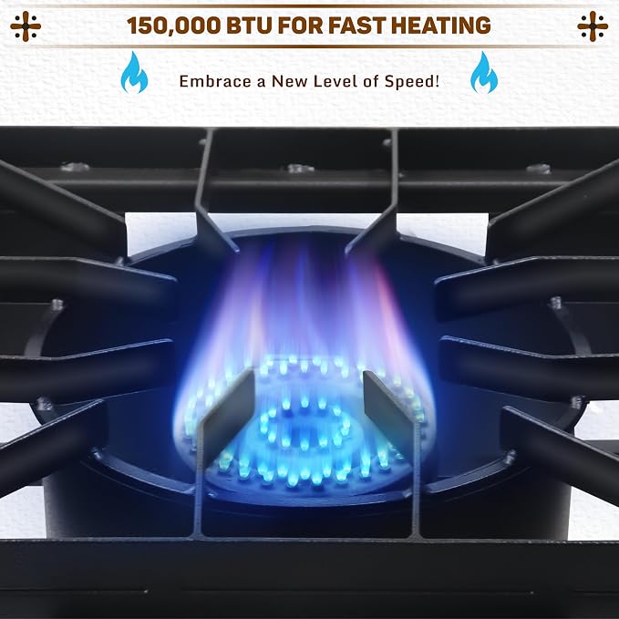 Two Burner Stove + Dual Side Shelf + Bottom Shelf + Wind Guard