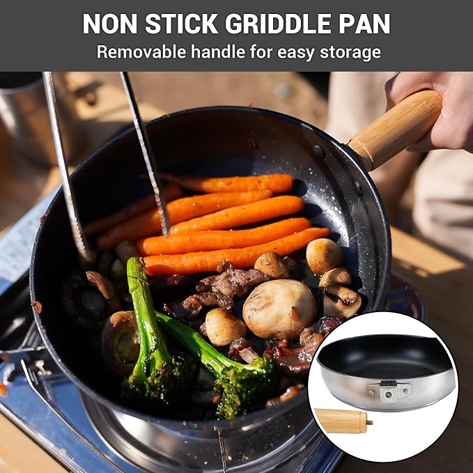 SILVER-4-6 PERSON COOKWARE SET+KETTLE