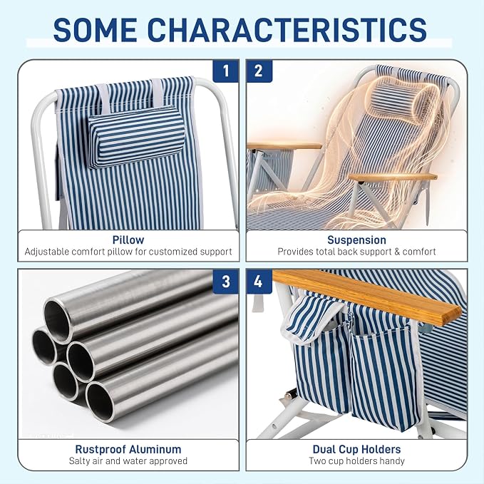 Blue White Stripe