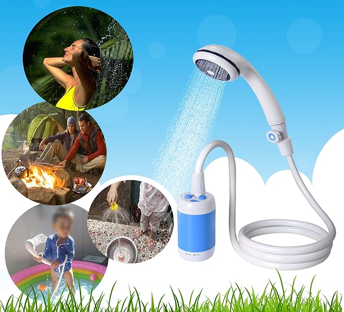 Blue Shower with Valve