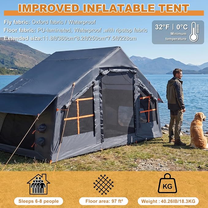 6-8 Person+ Skylight/Gray