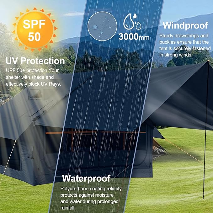 4-6 Person+Canopy+Skylight/Gray