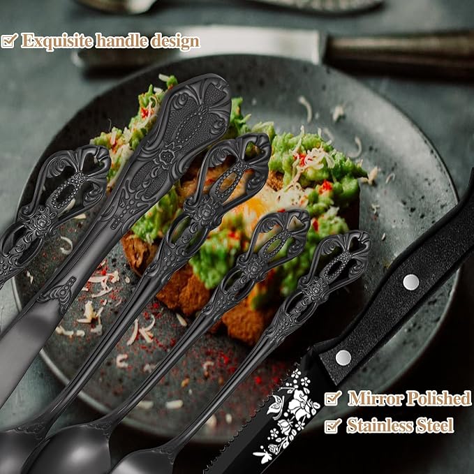 HT-48/Steak Knives-Black