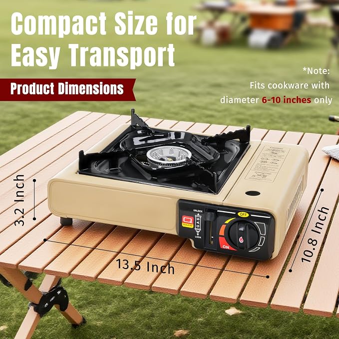 Khaki - 7800 BTU Dual Fuel with Windscreen