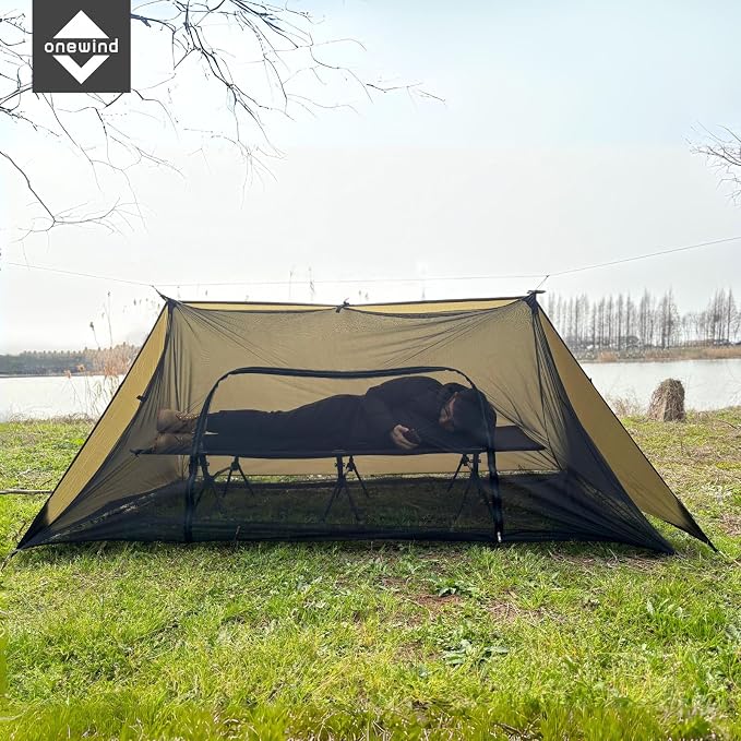 Od Green/Black-Shelter with Bugnet