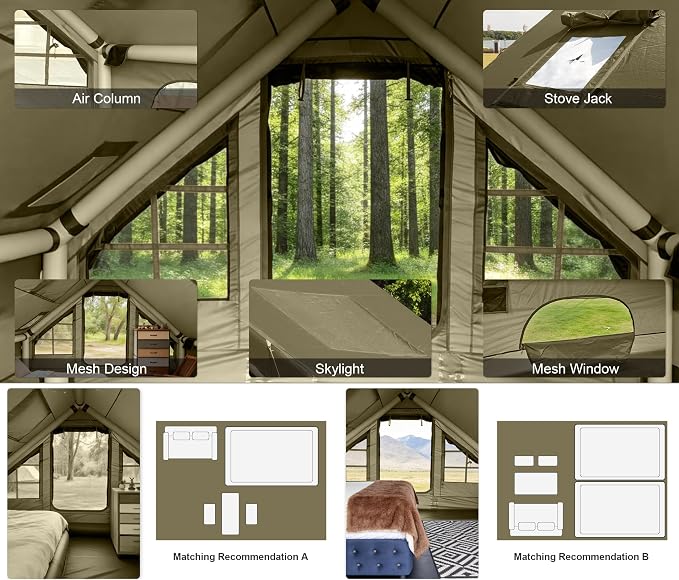 4 Person+Skylight/Green