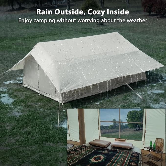 11.81ft*15.75ft*7.22ft (8-12 person)(Beige)(w/ Rain Cover)