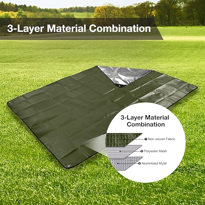 Green 83''x59'',6 Packs