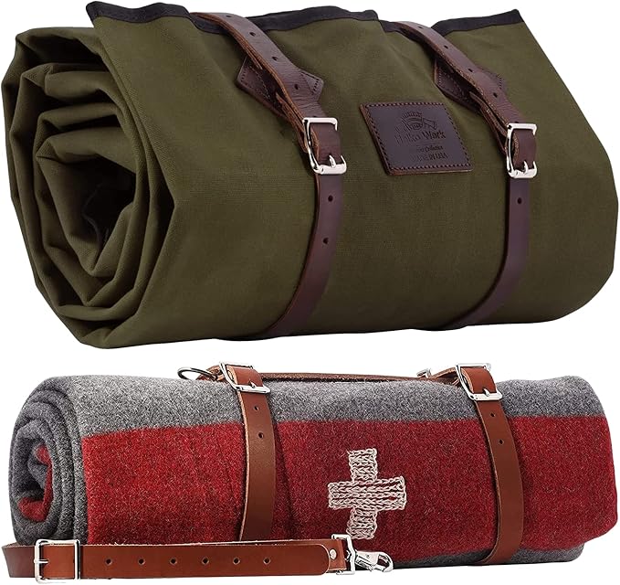 Forest Green Bedroll & Swiss Army Blanket Bundle
