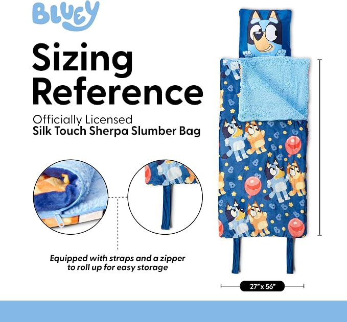 Bluey B for Balloon w/ Pillow