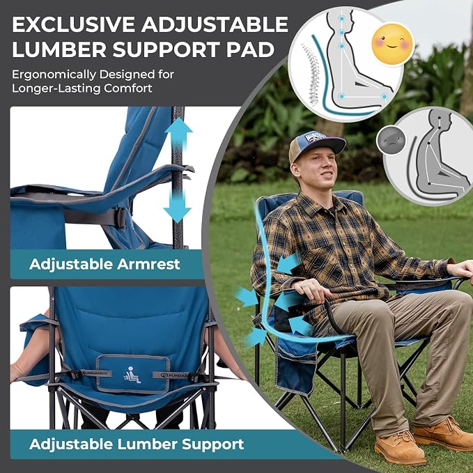 1 Pack Blue/Grey With Lumber Support