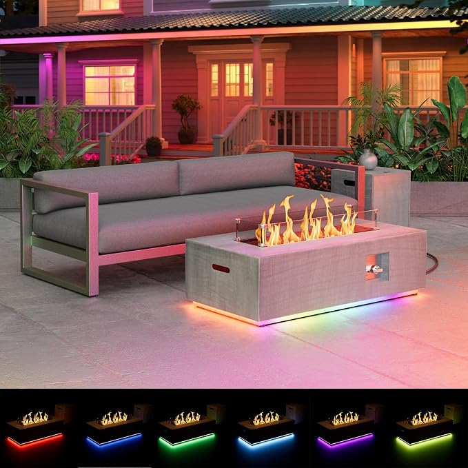 Light Gray - 42'' w RGB LED