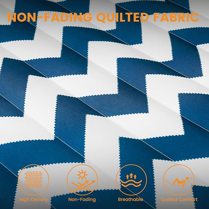 Blue Chevron Stripes