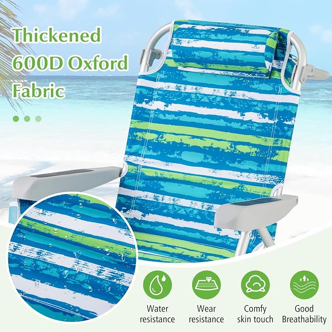 Blue and Green Stripe