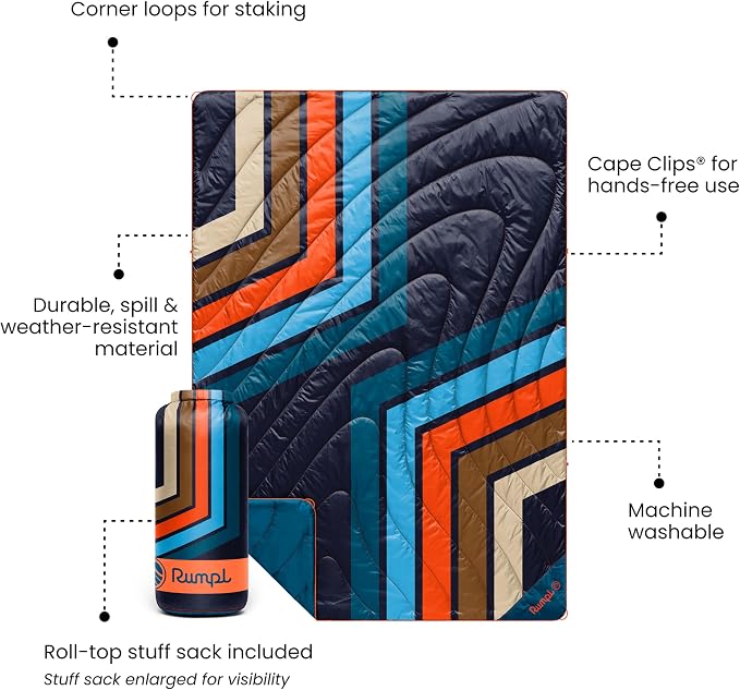 Midnight Retro Stripes