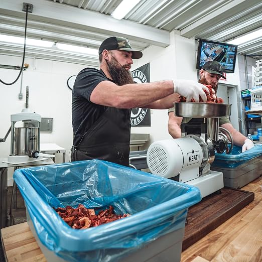 50 lb Gray Poly Meat Lug AND Lid Combo