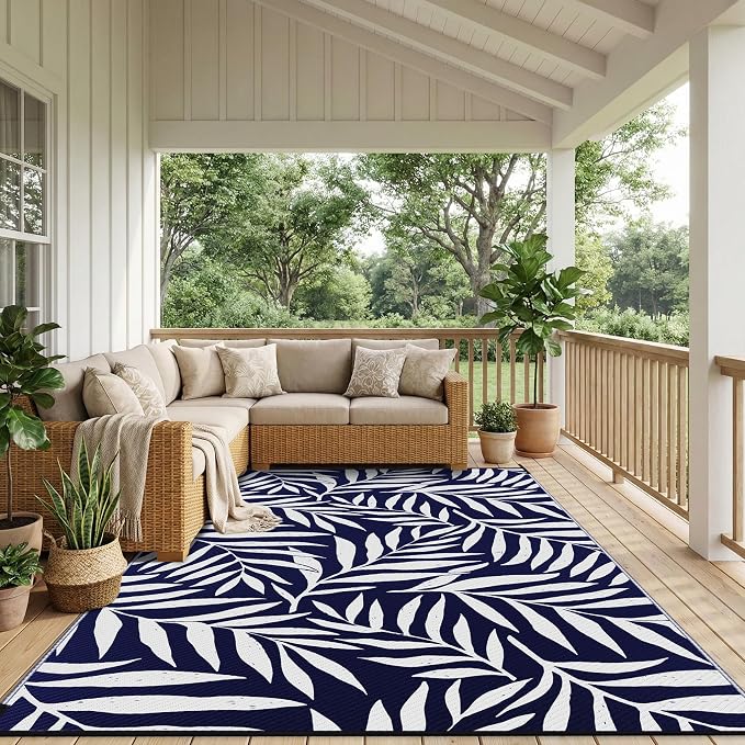 Navy Blue & White