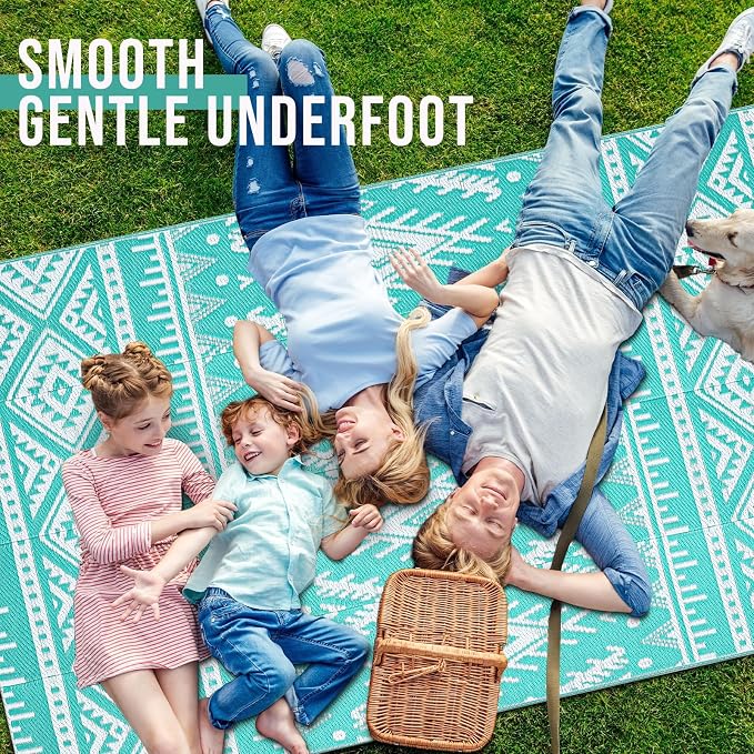 Turquoise & White