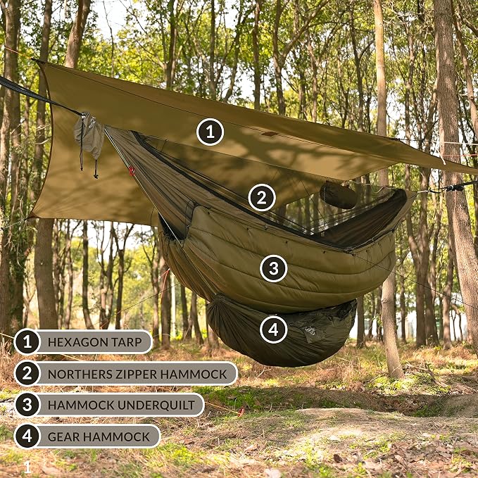 Od Green-double Layer Hammock Bed