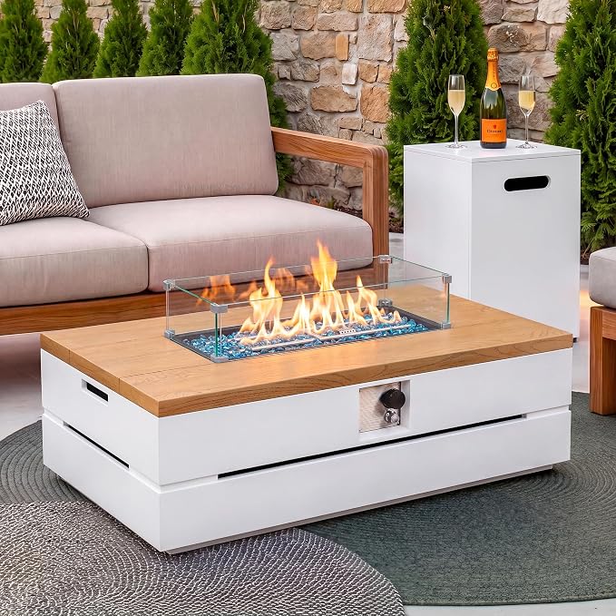 Natural Wood Finish & Pure White