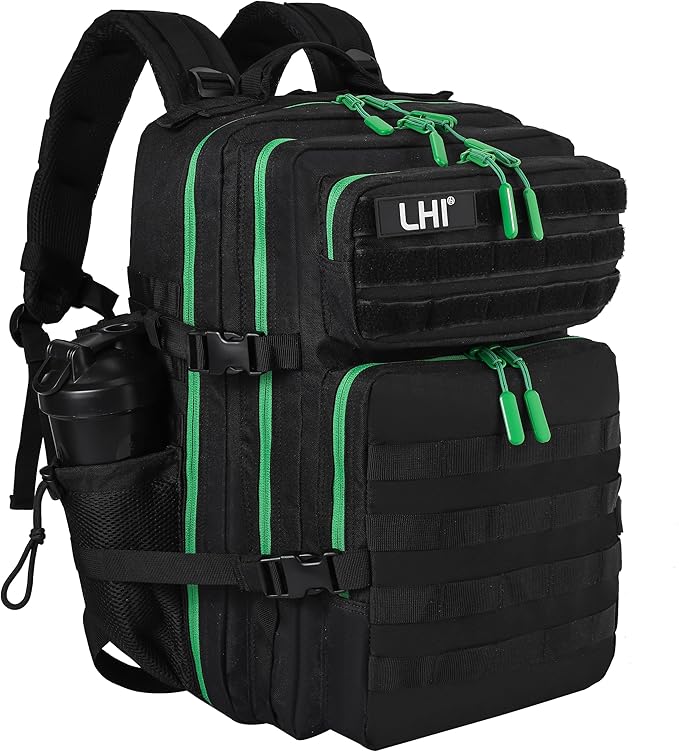 1.0 Black With Green Zipper